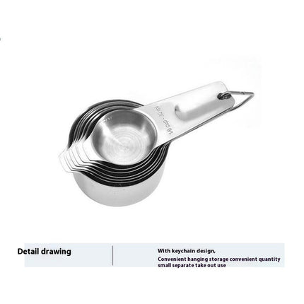 Stainless Steel Coffee Scoop Measuring Cup Set - Measurements for Dry and Liquid Cooking & Baking Ingredients