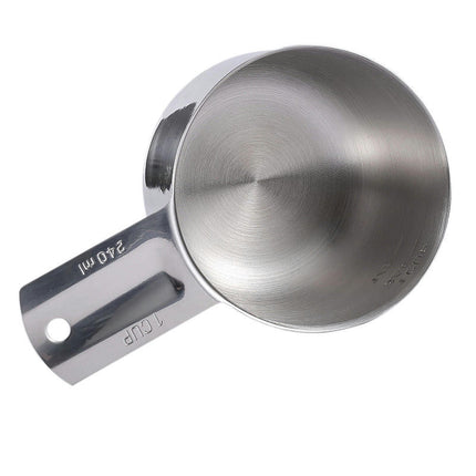 Measuring Cups Stainless Steel Stackable Set for Dry or Liquid Ingredients Measurement Kitchen Utensils