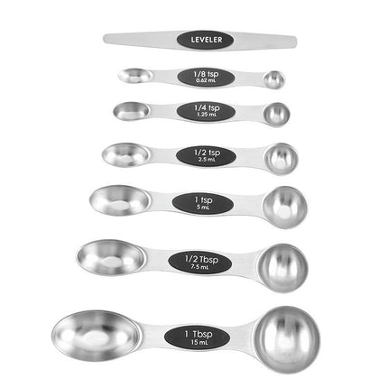 Measuring Spoons Set Stainless Steel Magnetic Measuring Spoons Set for Measuring Spoons Fit in Spice Jars