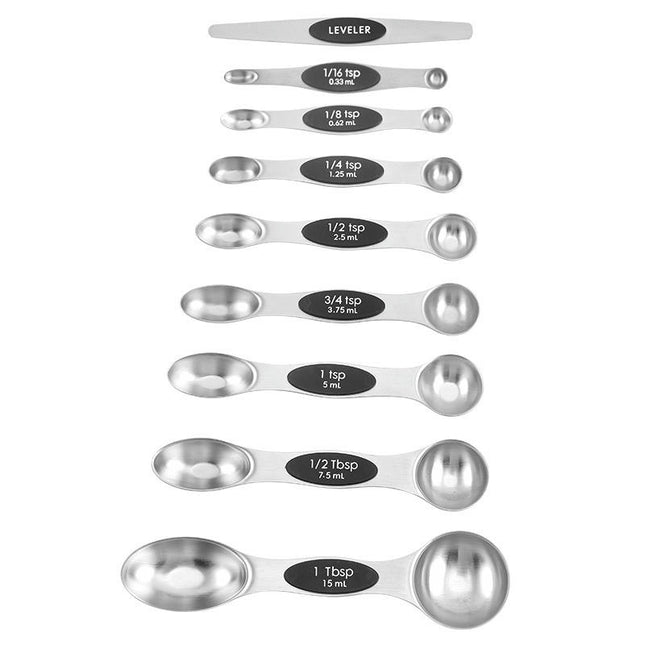 Measuring Spoons Set Stainless Steel Magnetic Measuring Spoons Set for Measuring Spoons Fit in Spice Jars