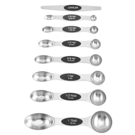 Measuring Spoons Set Stainless Steel Magnetic Measuring Spoons Set for Measuring Spoons Fit in Spice Jars