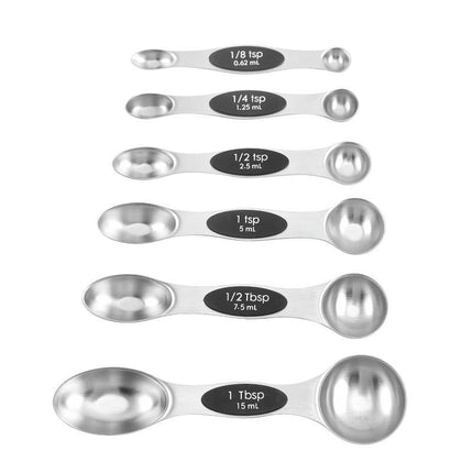 Measuring Spoons Set Stainless Steel Magnetic Measuring Spoons Set for Measuring Spoons Fit in Spice Jars