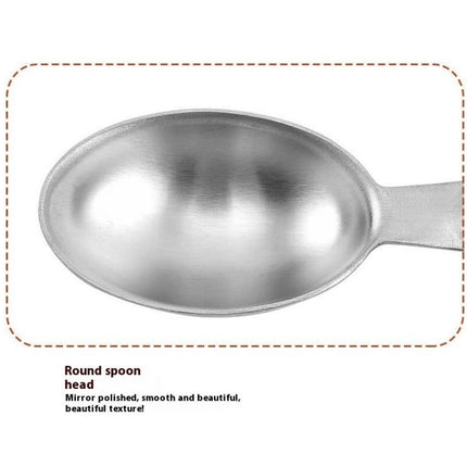 Stainless Steel Measuring Spoons Set Oval Metal Teaspoon & Tablespoon Measuring Spoons - Kitchen Tool