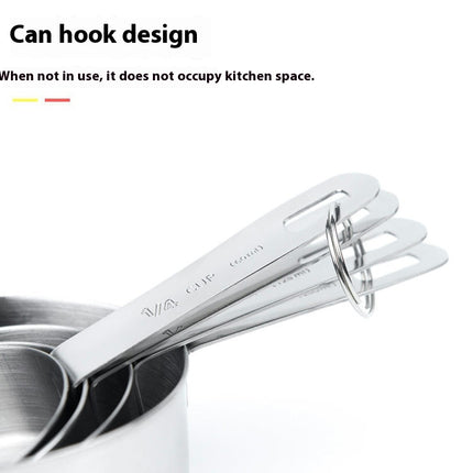 Stainless Steel Measuring Cups Set Steel Material Heavy Stainless Duty for Dry and Liquid Ingredients Set