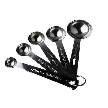 Measuring Spoons Stainless Steel Metal Kitchen Measuring Tools for Dry and Liquid Ingredients Cooking Set