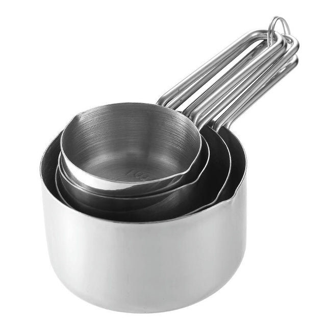 Set Stainless Steel Measuring Cup Spoo with Kitche Cooking Baking Supplies Bars Coffee Shops Kitchenware