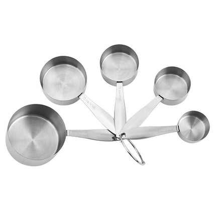 Stainless Steel Measuring Cups and Measuring Spoons Piece Set of Kitchen Measurement Spoons Dry & Liquid