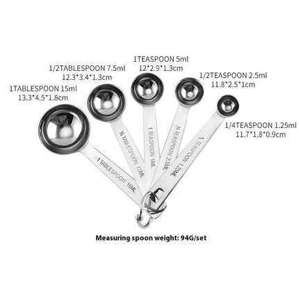 Measuring Cups and Spoons Set Dry Metal Measuring Cup Set of Stainless Steel Measuring Cups and Spoons