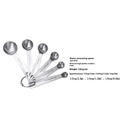 Measuring Spoons Stainless Steel Measuring Spoons Set of Kitchen Piece Tbsp Dry and Liquid Ingredients Etc