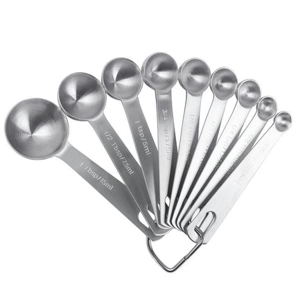 Measuring Spoons Stainless Steel Measuring Spoons Set of Kitchen Piece Tbsp Dry and Liquid Ingredients Etc