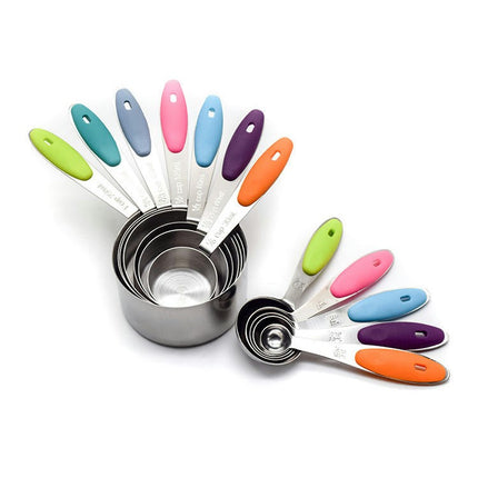 Measuring Cups and Spoons Set Perfect for Kitchen DIY Making Stainless Steel Measuring Utensils Sets