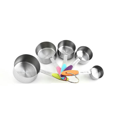 Nesting Stainless Steel Measuring Cups Set for Measuring Dry and Liquid Ingredients Cooking & Baking