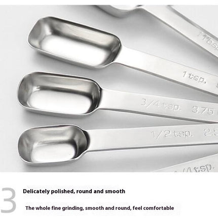 Measuring Spoons Set Mini Stainless Steel Measuring Spoon for Measuring Dry Liquid Ingredients Scoop Set