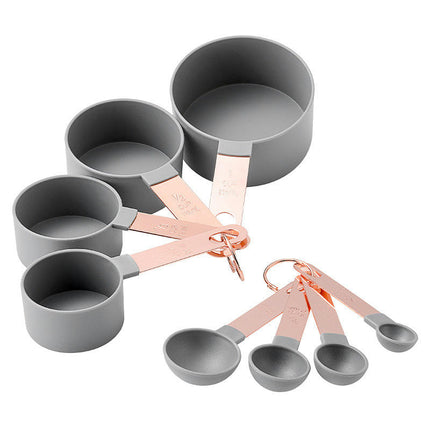 Measuring Cups and Spoons Set Stackable Handle Accurate Tablespoon for Measuring Dry and Liquid Ingredients