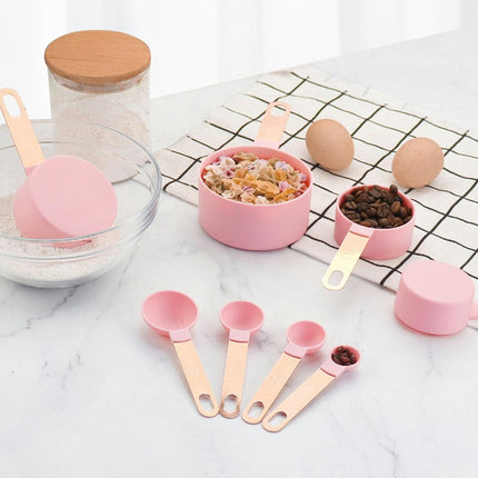 Measuring Cups and Spoons Set Stackable Handle Accurate Tablespoon for Measuring Dry and Liquid Ingredients