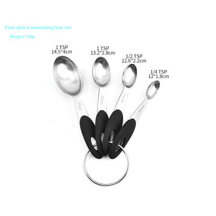 Heavy Duty Stainless Steel Measuring Spoons Set Rustproof and Durable Multiple Sizes for Easy Spice Jar