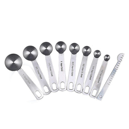 Stainless Steel Measuring Spoons Set Metal For Measuring Dry and Liquid Ingredients of Cooking Baking