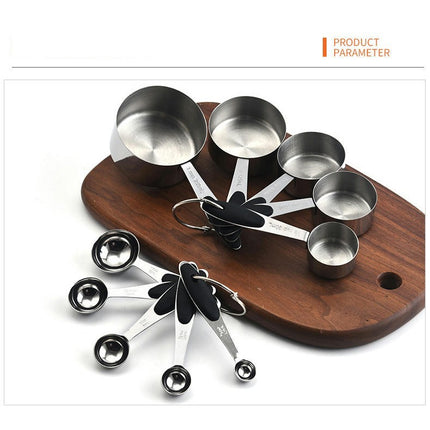 Stainless Steel Measuring Cups Kitchen Tools With Easy To Read Markings Kitchen Heng Cooking Gadgets