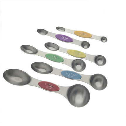 Measuring Cups and Spoons Set Nesting Stainless Steel Measuring Cups Set with Soft Touch Silicone Handles