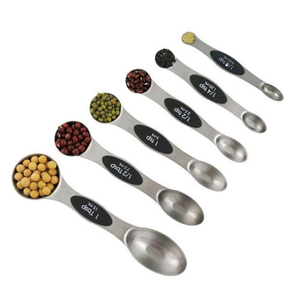 Measuring Cups and Spoons Set Nesting Stainless Steel Measuring Cups Set with Soft Touch Silicone Handles