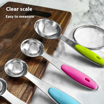 Measuring Cups and Spoons Set Includes Stainless Steel Plastic Measuring Cup for Dry and Liquid Ingredients