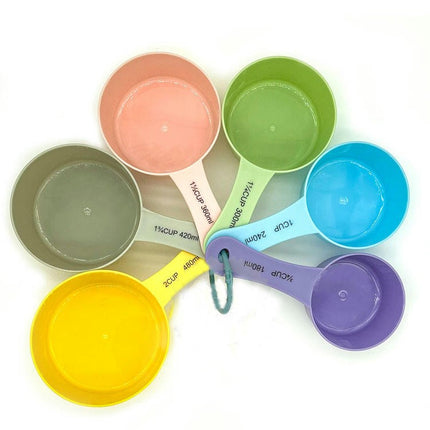 Measuring Spoons and Cups Set of Piece Nesting Plastic Measuring Cups Set For Measuring Dry and Liquid Ingredients