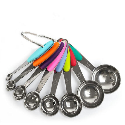 Measuring Cups and Spoons Set Stainless Steel Includes for Dry or Liquid Ingredients Spice Jars Baking & Cooking