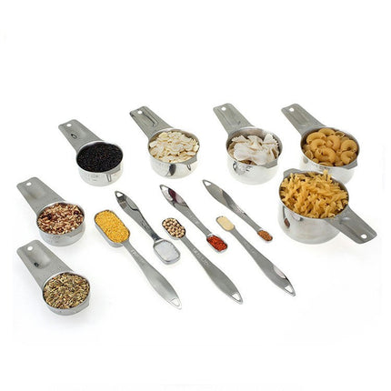 Stainless Steel Measuring Cups and Spoons Set Liquid Measuring Cup or Dry Measuring Cup Set Stainless Measuring Cups