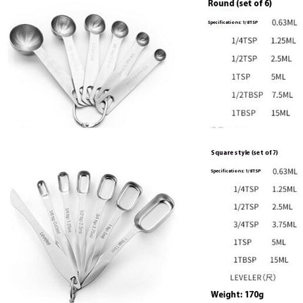 Measuring Cups and Spoons Set Stainless Steel Measuring Cups Stackable Nesting Metal Measuring Cups Set