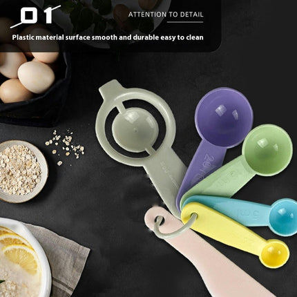 Plastic Measuring Spoons Plastic Measuring Spoons with Egg Separator For Dry or Liquid Ingredients Set