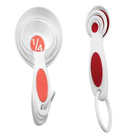 Plastic Measuring Cups and Spoons Set Measuring Spoons for Baking and Cooking for Measuring Dry and Liquid Ingredients