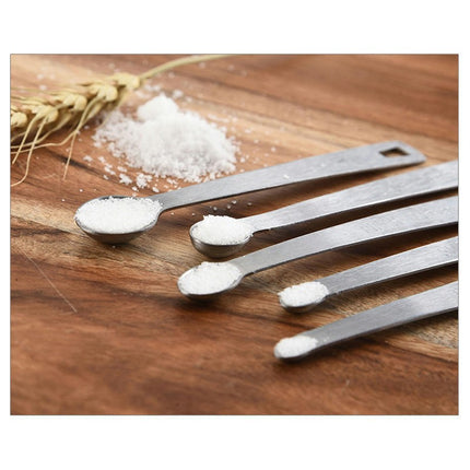 5PCS Small Measuring Stainless Spoons Set For Cooking Baking Teaspoon Mini Measuring Spoons Powders Spices