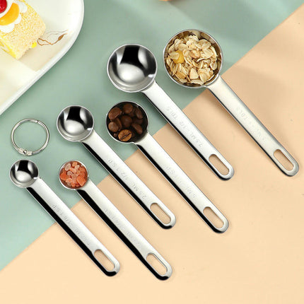 10 PCS Measuring Spoons Cups Set Small Tablespoon With Metric and US Measurements Cooking & Baking Set