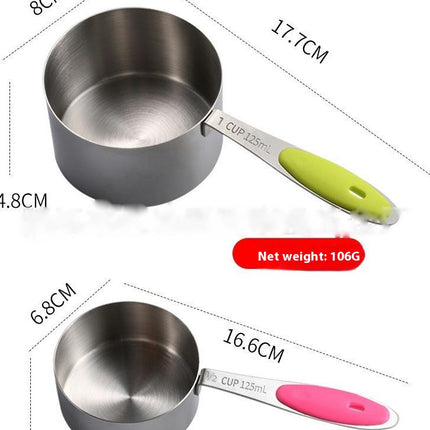 430 Stainless Steel Measuring Cups and Spoons Set Of 10Piece For Kitchen Cooking Baking Measuring Gadgets