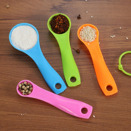 Measuring Cute Spoons In Assorted Set Of 4Plastic  Kitchen Gadgets For Measuring Dry and Liquid Etc Ingredient