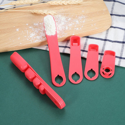 4 pc Measuring Spoons (1/4 tsp, 1/2 tsp, 1 tsp, 1 Tbs) 4 Piece Set for Dry and Liquid Ingredients Etc