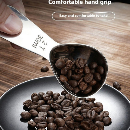 Stainless Steel Measuring Spoon Corrosion Resistant With Scale Graduated Spoon For Coffee Scales Baking