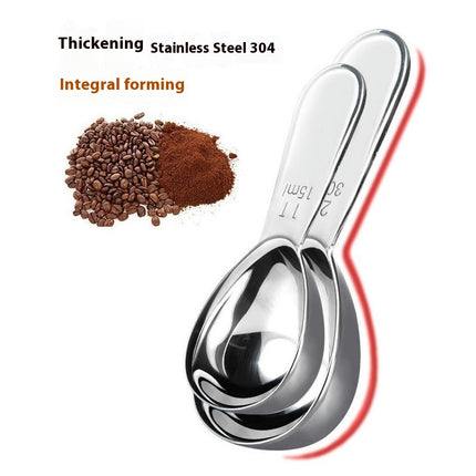 Stainless Steel Measuring Spoon Corrosion Resistant With Scale Graduated Spoon For Coffee Scales Baking