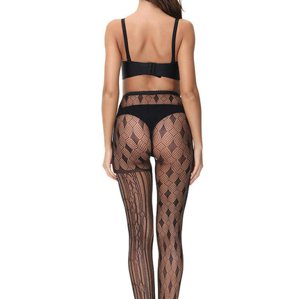 5 pack Women's Hollow Lace Fishnet Stockings Thigh High Wide Fishnet Tights