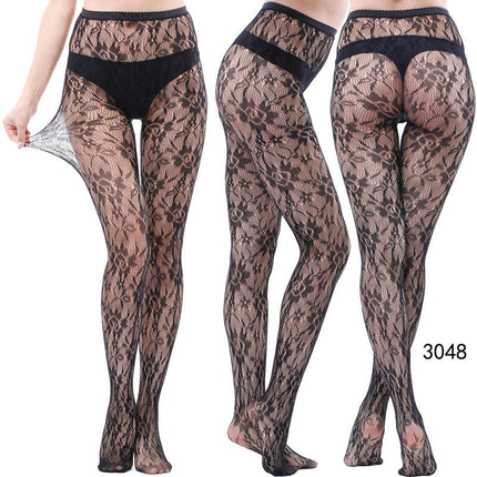 3 Pairs Women Fishnet Pantyhose Thigh-High Stockings Tights for Halloween Dance Party Dress up