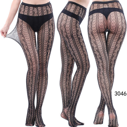 3 Pairs Women Fishnet Pantyhose Thigh-High Stockings Tights for Halloween Dance Party Dress up