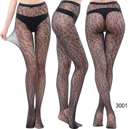 3 Pairs Women Fishnet Pantyhose Thigh-High Stockings Tights for Halloween Stage Performance Party Dress up