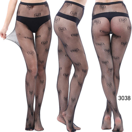 3 Pairs Women Fishnet Pantyhose Thigh-High Stockings Tights for Halloween Stage Performance Party Dress up