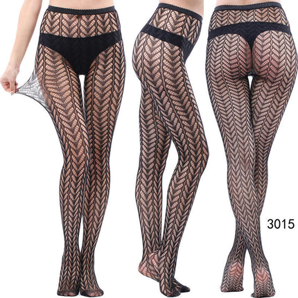 3 Pairs Women Fishnet Pantyhose Thigh-High Stockings Tights for Halloween Stage Performance Party Dress up