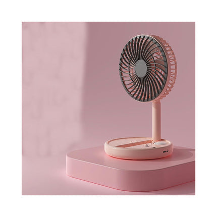 Portable Desk Fan, USB Battery Operated Fan 3 Speeds Foldable Personal Fan for Bedroom