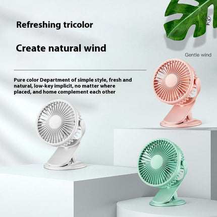 Portable Clip-On Fan-3 Speeds and 360 degrees Swirl, Perfect Personal Fan for Home Office Stroller