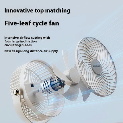 Portable Clip-On Fan - 3 Speeds and 720 degrees Adjustment, Quiet Personal Fan for Home or Office