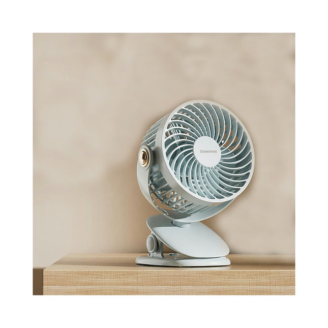 Portable Clip-On Fan - 3 Speeds and 720 degrees Adjustment, Quiet Personal Fan for Home or Office