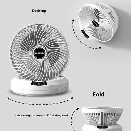 Personal Fan Small Desktop Globe Fan, USB Rechargeable Fan , Quiet Fan for Bedside Table Top and Desk