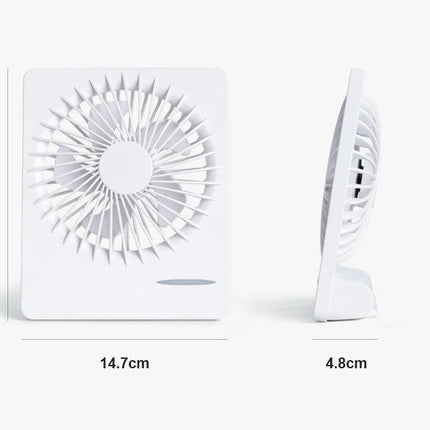 Small Desk Fan, Portable USB Rechargeable Fan, 160 degrees Tilt Personal Mini Fan 3 Speed for Office Home Camping